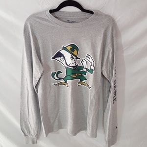 Notre Dame Champion long sleeve shirt. Men's  S